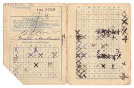 Distributiestamkaarten familie Bosman.