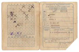 Distributiestamkaarten familie Bosman.