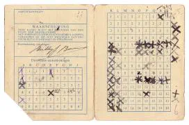 Distributiestamkaarten familie Bosman.