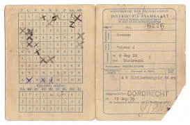 Distributiestamkaarten familie Bosman.