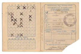 Distributiestamkaarten familie Bosman.