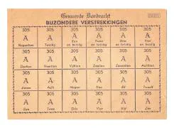 Bonnen en bonkaarten Dordrecht.