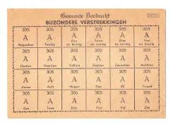 Bonnen en bonkaarten Dordrecht.