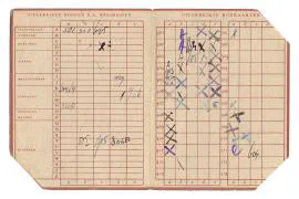 Distributiestamkaarten van de familie van Vlierden uit Dordrecht.