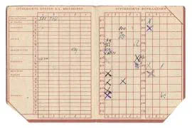 Distributiestamkaarten van de familie van Vlierden uit Dordrecht.