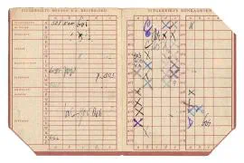 Distributiestamkaarten van de familie van Vlierden uit Dordrecht.