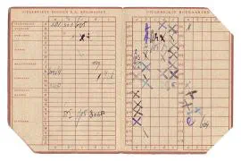 Distributiestamkaarten van de familie van Vlierden uit Dordrecht.