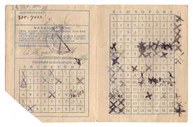 Distributiestamkaarten 1e en 2e model Hendrika Stoutjesdijk en Cornelis van Eldik.