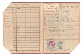 Distributiestamkaarten 1e en 2e model Hendrika Stoutjesdijk en Cornelis van Eldik.