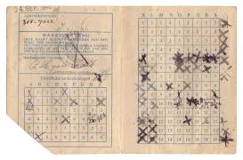 Distributiestamkaarten 1e en 2e model Hendrika Stoutjesdijk en Cornelis van Eldik.