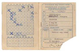 Distributiestamkaarten 1e en 2e model Hendrika Stoutjesdijk en Cornelis van Eldik.