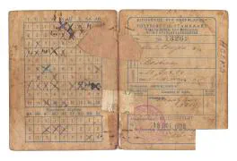 Distributiestamkaarten van Dhr. Bastiaan van Rooijen en zijn vrouw Maria Visser van Rooijen uit Sliedrecht.