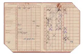 Distributiestamkaarten van de familie Sluijters uit Dordrecht.