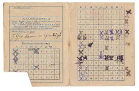 Distributiestamkaart 1e model Josina van IJsseldijk - Zwijndrecht.