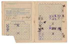 Distributiestamkaart 1e model Josina van IJsseldijk - Zwijndrecht.