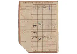 Distributiestamkaart 2e model Gijsbertus Hendrikus Snoek - Dordrecht.