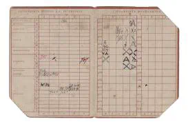 Distributiestamkaart 2e model Aart Bertus C van de Nadort - Dordrecht.