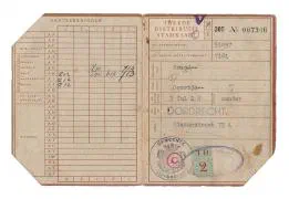 Distributiestamkaart 2e model Geertje Brand - Dordrecht.