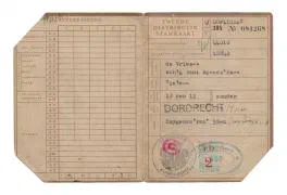 Distributiestamkaarten 2e model familie van Speerstra (de Vries) - Dordrecht.