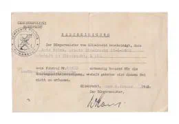17. Bescheinigung Fahrrad