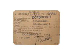 Document met betrekking tot de vrijstelling voor de invordering van het rijwiel