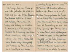Brief van Sanitäter Unteroffizier Wilhelm Ost aan Frau Winterl.