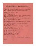 De officiele bonnenlijst.
