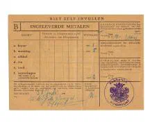 Inleveren van metalen