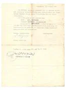 Brief van een Duitse Hauptmann van de Wehrmachtskommandantur. In de brief staat dat Johannes in de maand januari 1945 geen sta in de weg gelegd mag worden.