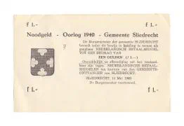 Sliedrecht: Noodgeld - mei 1940