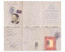 Het persoonsbewijs van de in Dubbeldam geboren Mevr. Elizabeth Dubbeldam.