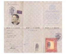 Het persoonsbewijs van de in Dubbeldam geboren Mevr. Elizabeth Dubbeldam.