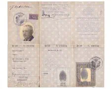 Het persoonsbewijs van de in Dubbeldam geboren Dhr. Jan Dubbeldam.