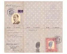 Het persoonsbewijs van de in Sloten geboren Dhr. Martinus Bernardus P Ackermann.