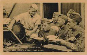 Veldpostkaart - Hij kookt niet zoals jij het doet - 18 januari 1940
