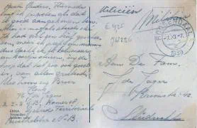 Veldpost militair Sliedrecht - 7 juni 1939