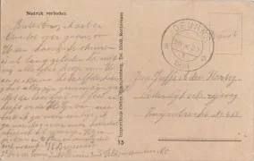 Field post card – He doesn’t cook the way you do – 20 October 1939
