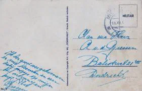 Veldpostkaart 'k lig hier te waken voor mijn landje - 11 december 1939