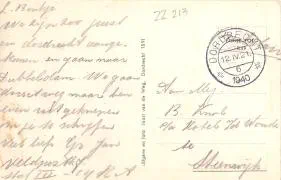 Veldpostkaart - Nieuwe Haven - 12 april 1940
