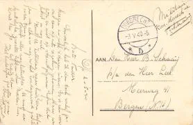 Veldpostkaart - Dordrecht Bankastraat - 3 mei 1940