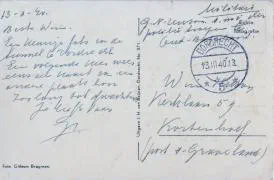 Veldpostkaart - Dordrecht, Krispijntunnel - 13 maart 1940