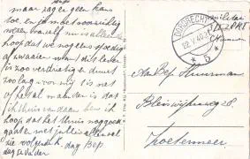 Veldpostkaart - Herten in Park Merwesteijn - 22 mei 1940