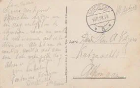 Veldpostkaart Dordrecht Voorstraathaven – 19-6-1939