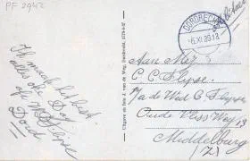 Veldpostkaart station - 6 juli 1939