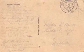 Veldpostkaart naar Dubbeldam - 16 juni 1939