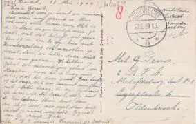 Veldpostkaart - Viaduct nieuwe verkeersbrug - 23 mei 1939