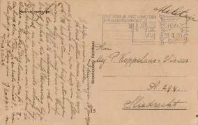 Veldpost Sliedrecht 18 januari 1940