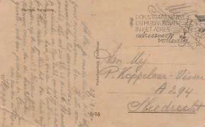 Veldpost Sliedrecht 27 februari 1940