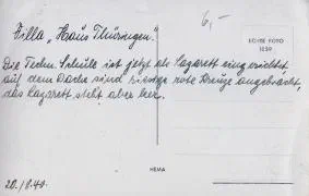 Twee kaarten geschreven door een Duitse militair in Dordrecht