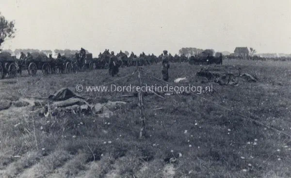 13. Duitse parachutisten en een Panzer II van de 9e pz. division in de buurt van de Tweede Tol tijdens de tweede wereldoorlog. image